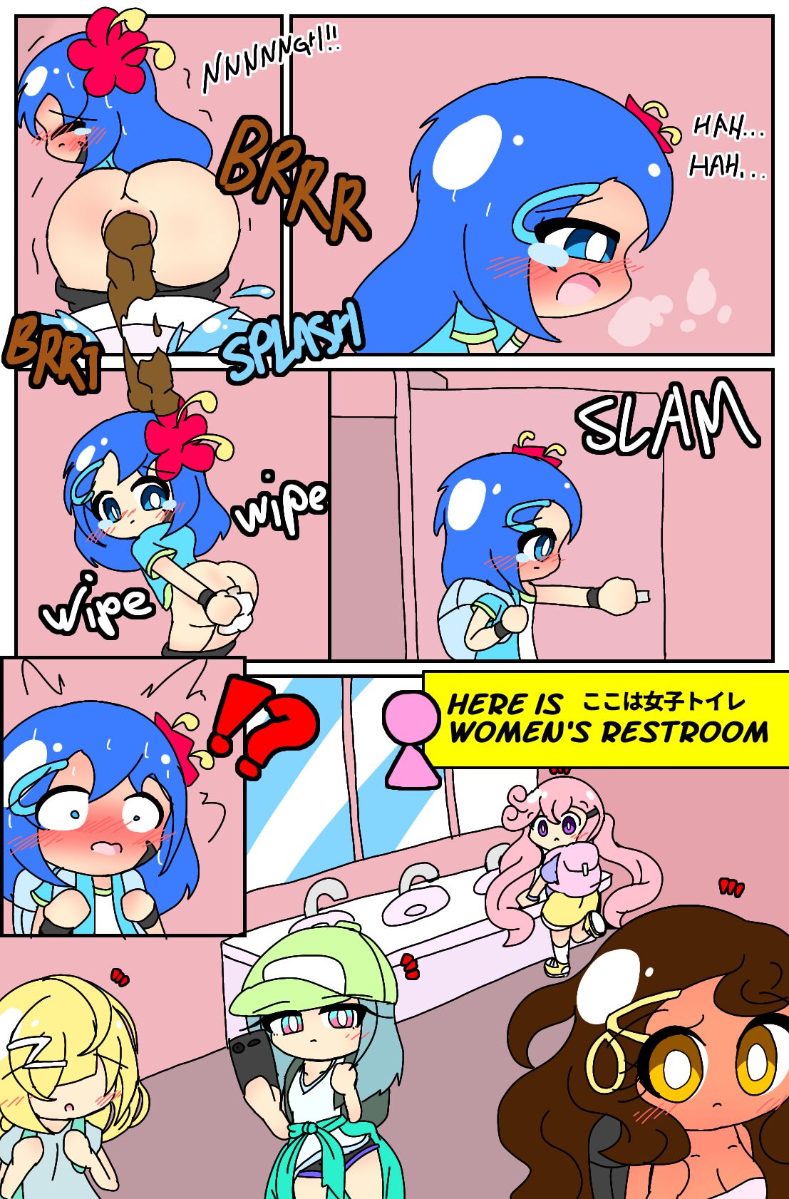 A boy in women's restroom page 3 full