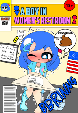 A boy in women's restroom