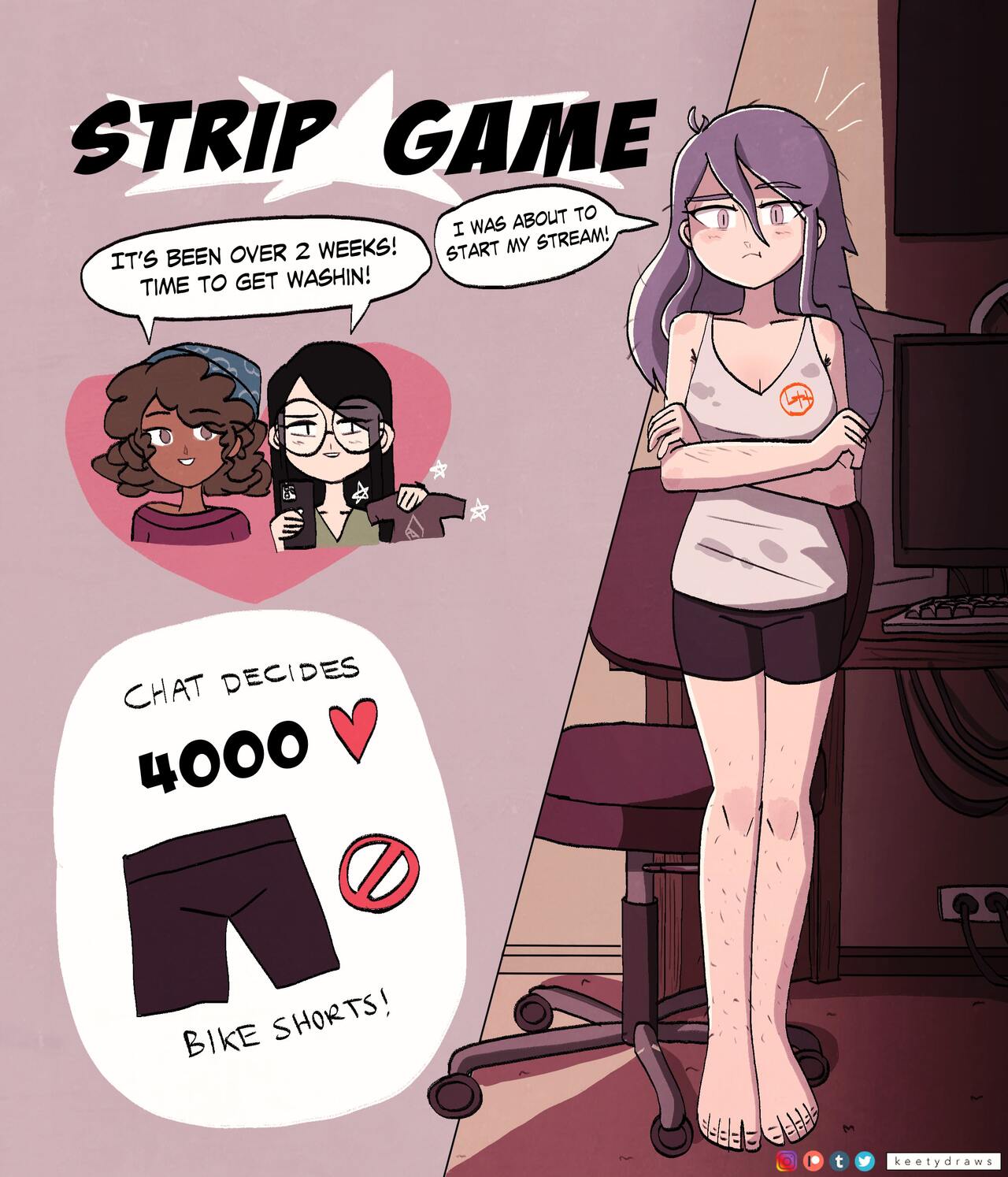 Nerd Girl Strip Game page 2 full