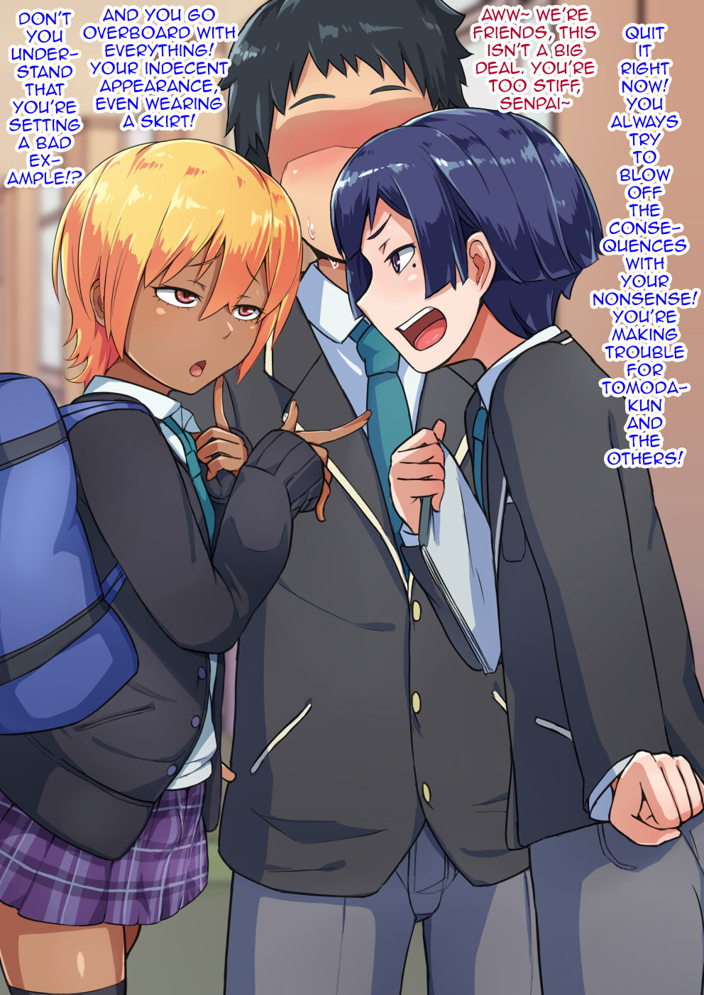 Otokonoko to xx No. 3 ~Kasshoku Inbi na Doukyuusei vs Seijitsu Karin na Seitokaichou~ page 10 full