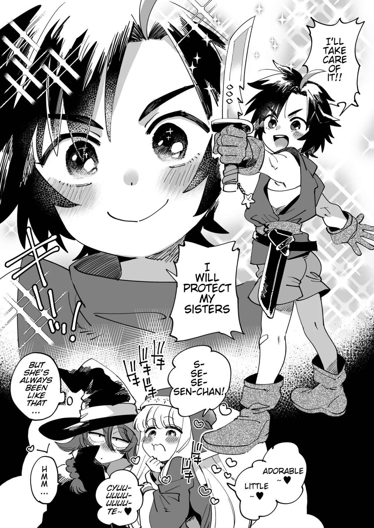 Senri-chan, Souryo no Onee-san ya Mahoutsukai no Onee-san to Asobu "Nakayoshi Onna Boukensha" page 1 full