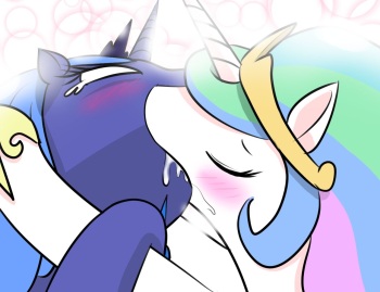 Celestia Checking Luna's Orifices For Banana cover