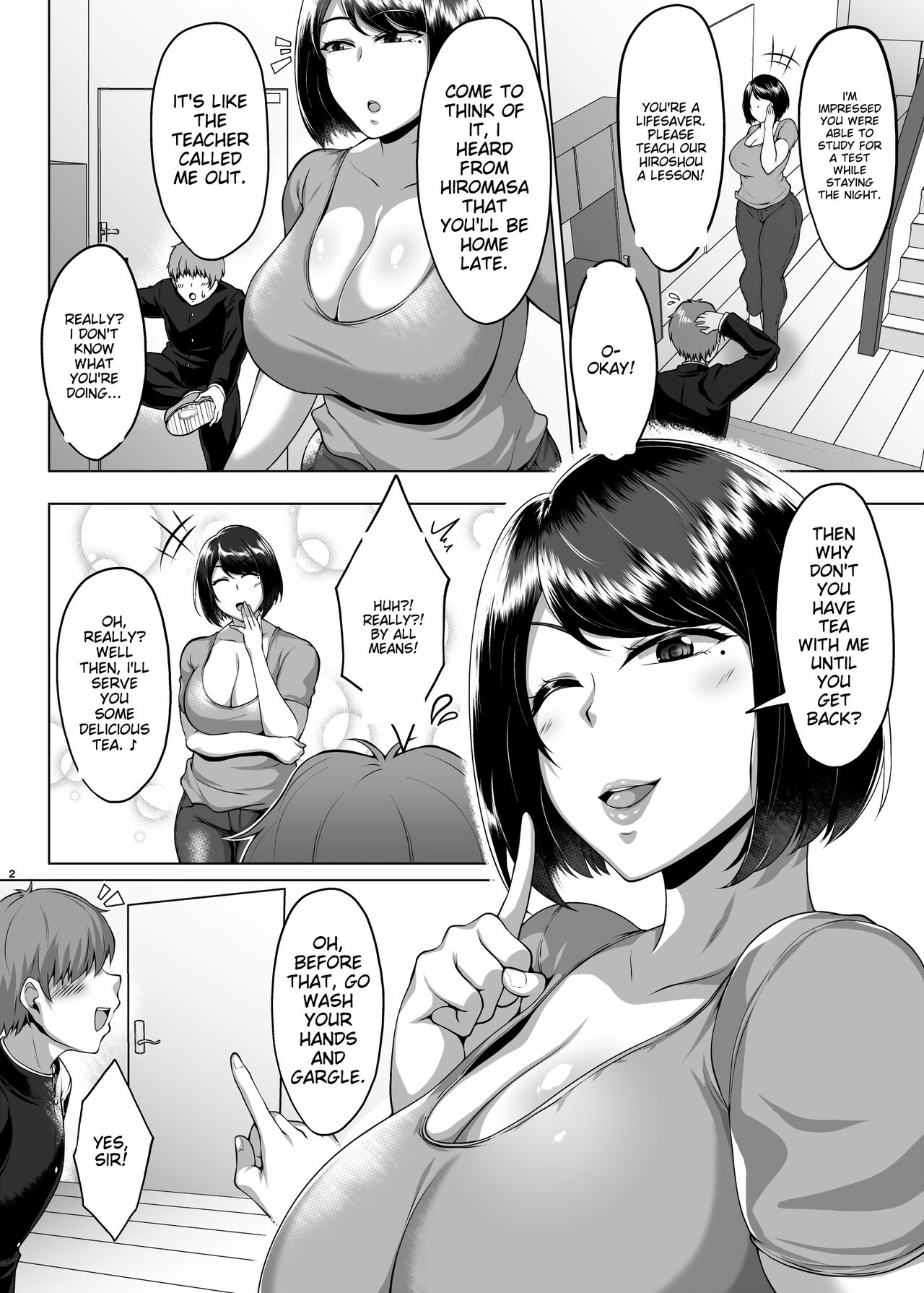 Tomodachi no Muchimuchi na Okaa-san to Zupposhi Asedaku Otomarikai page 3 full