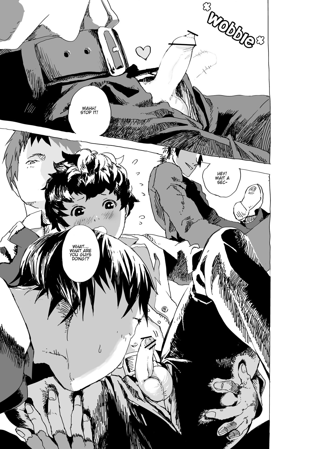 Uwaki Shounen to Tomodachi no Ero Manga | The Unfaithful Boy and Friends Erotic Manga page 2 full