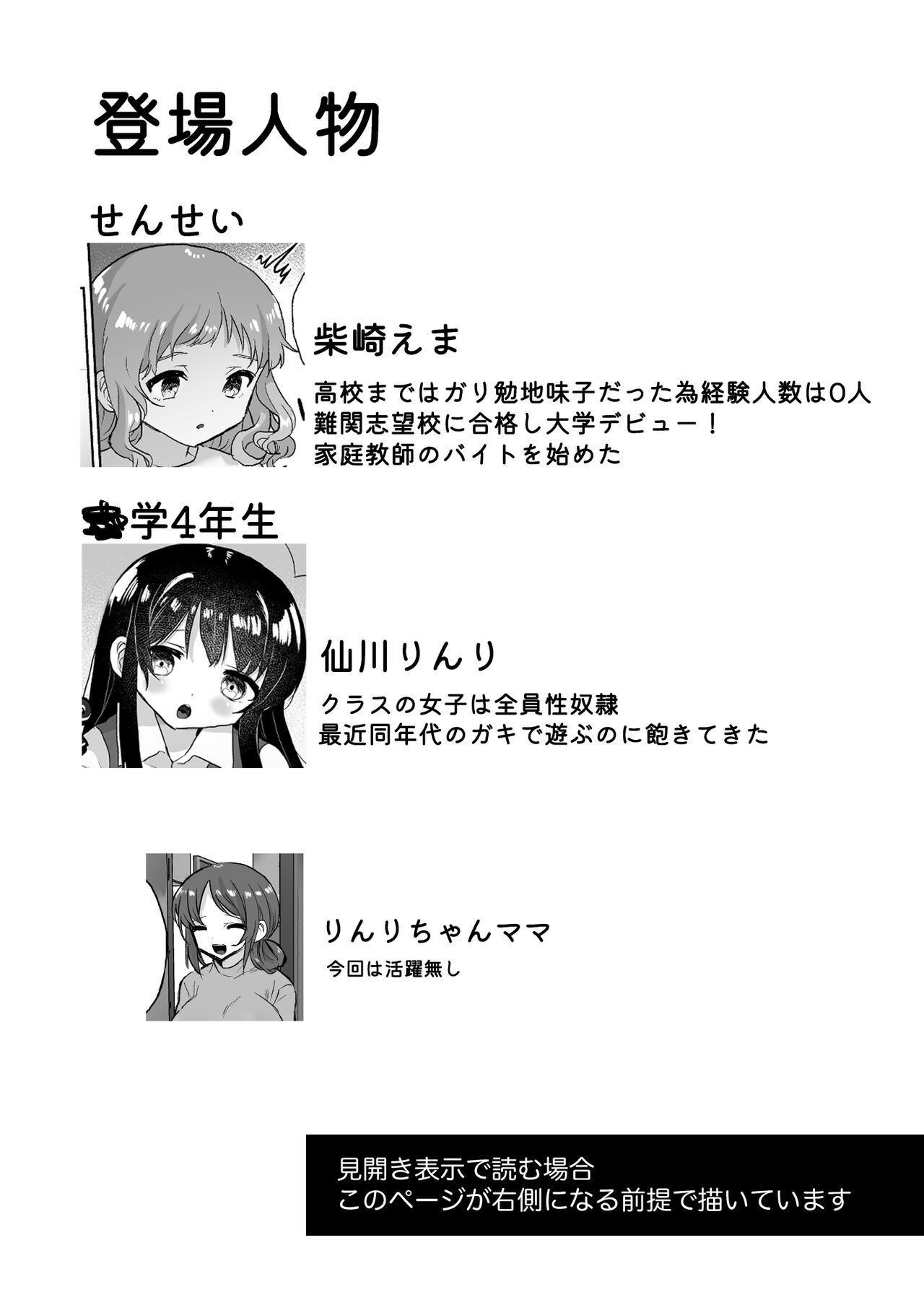 Joshidaisei Kateikyoushi, Psycho Les Gaki ni Haibokushi Choukyou Sareru page 2 full