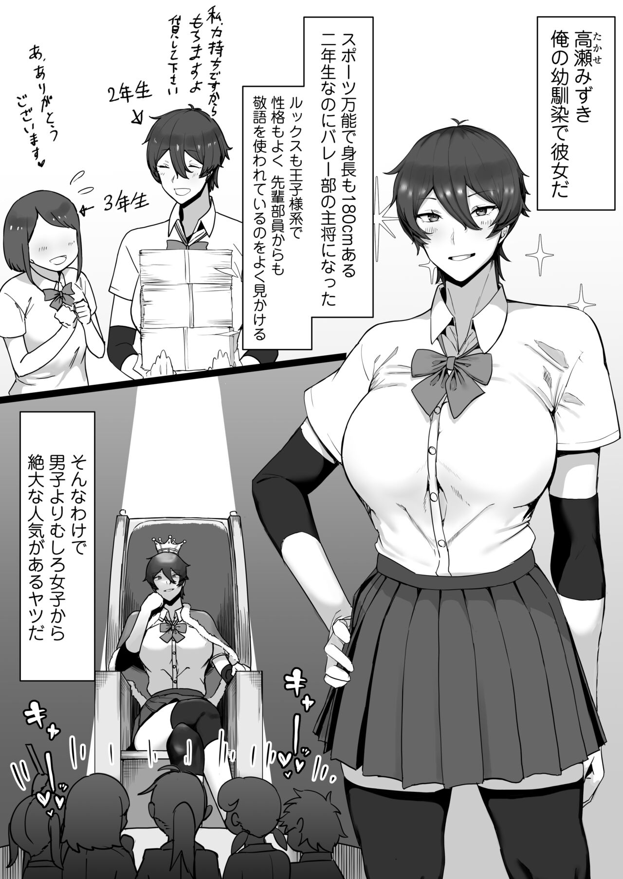 Ouji-sama-kei de joshi kara motemotedakedo jitsuwa mazomesu nekona osananajimi to jittori etchi suru hon page 7 full