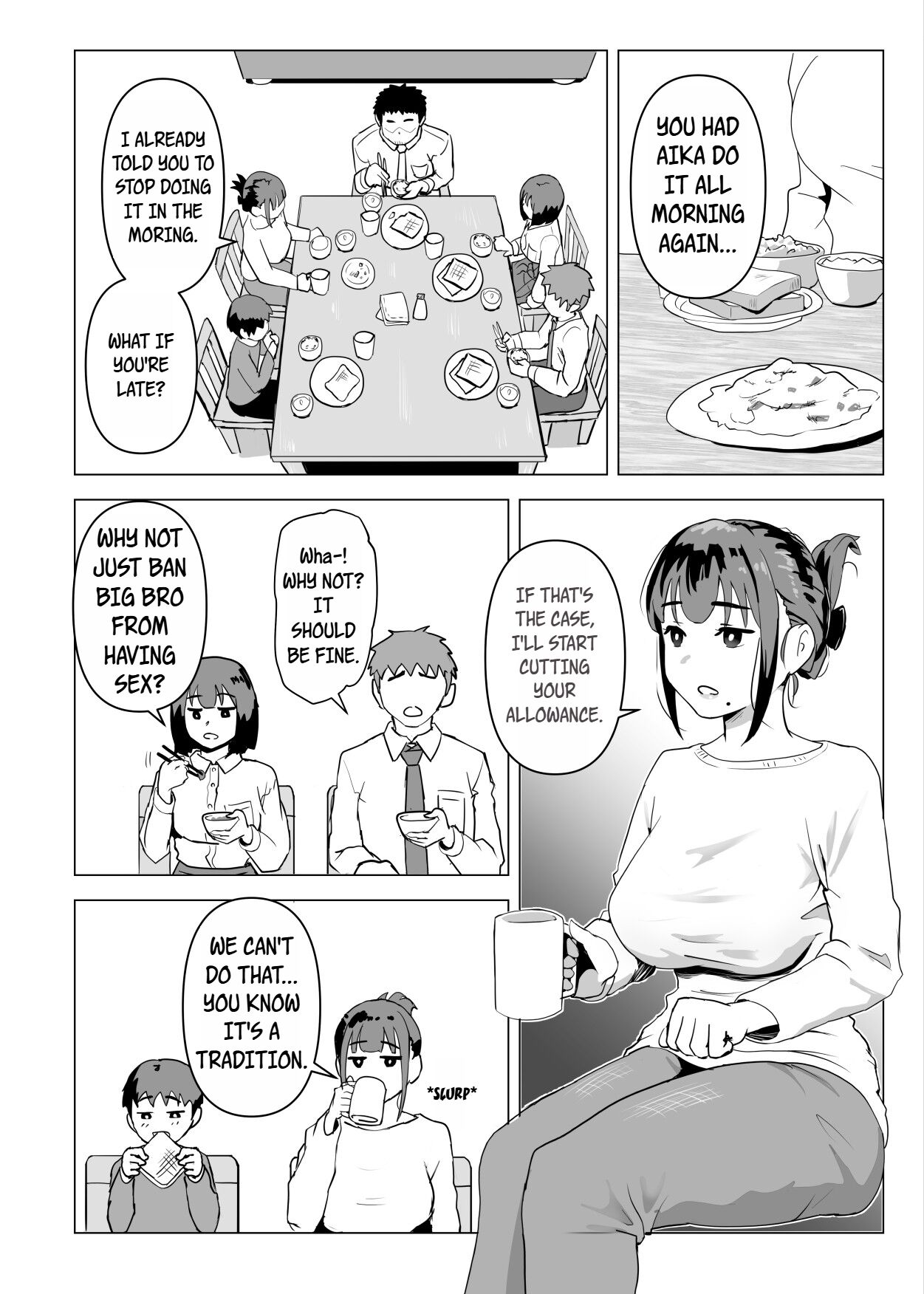 Uchi de wa Kazoku Sex wa Joushiki Rashii | In My House, Family Sex Is the Norm page 7 full