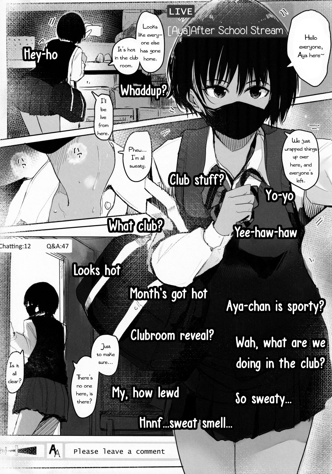 Aya-chin no Asedaku Houkago Haishin page 4 full