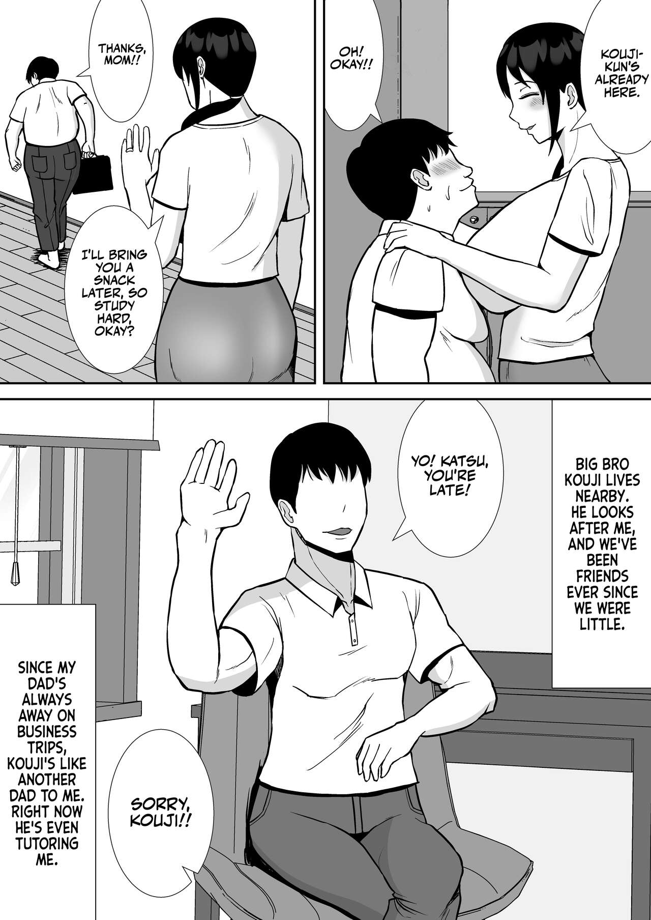 Daisuki na Kaa-san ga, Boku to Naka ga Ii Kinjo no Onii-chan to Tsukiau Koto ni Natta Hanashi | How My Beloved Mother Ended Up Dating My Close Neighborhood Friend page 5 full