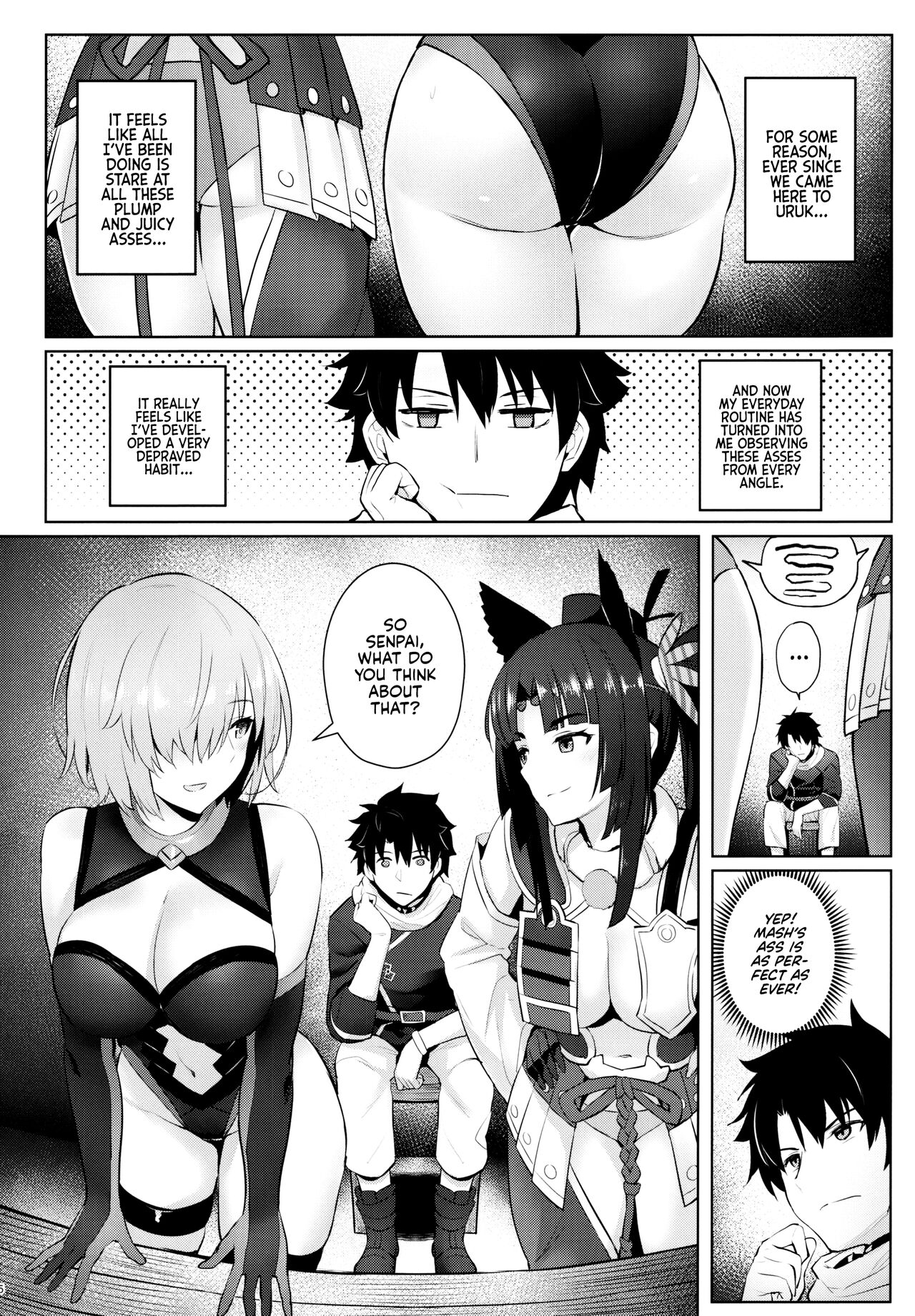 Mash no Bishiri Inmu | My Wet Dreams of Mash's Bubble Butt page 3 full