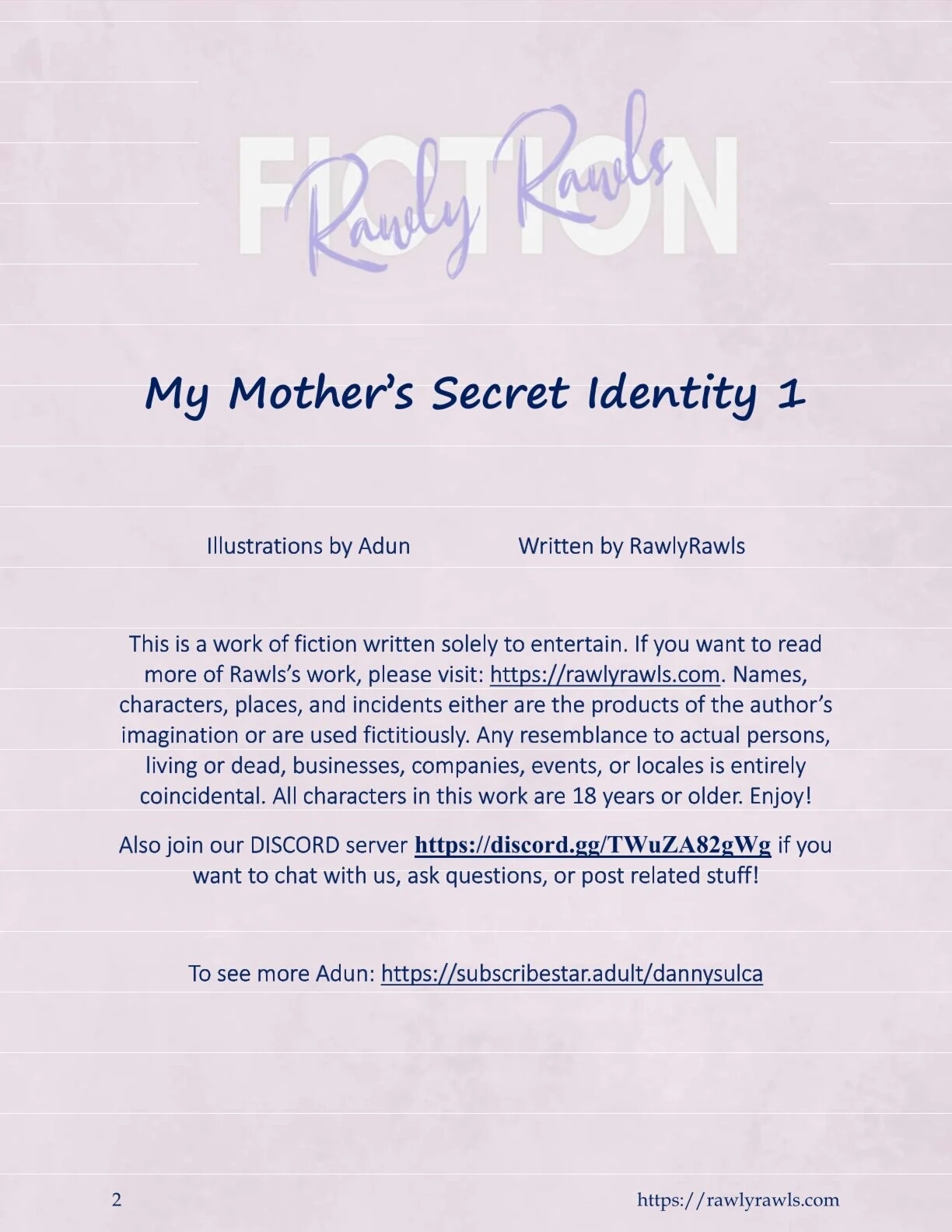 My Mother's Secret Identity  - 1 - english page 2 full