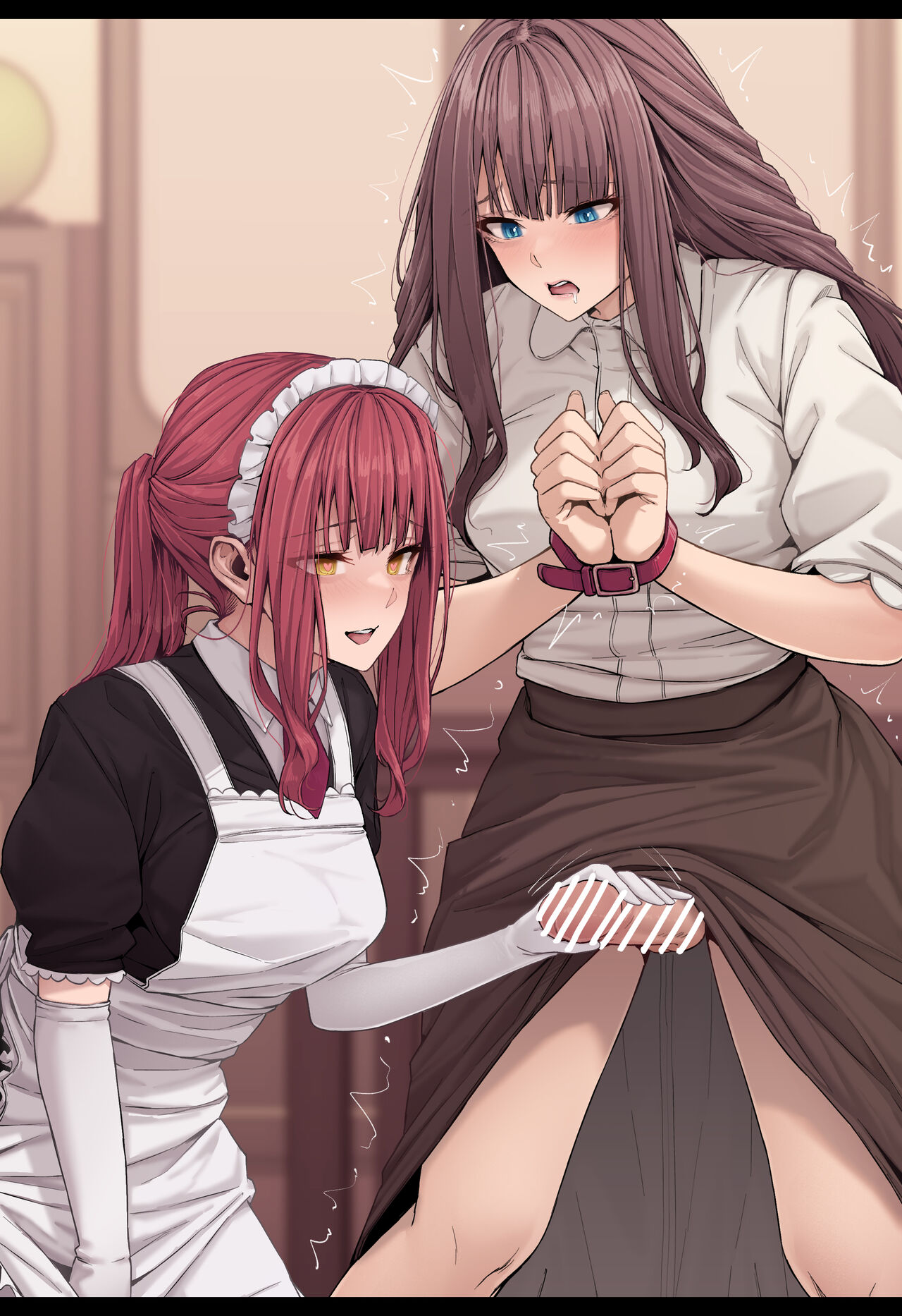 亀頭なでなでふたなりお嬢様 page 7 full