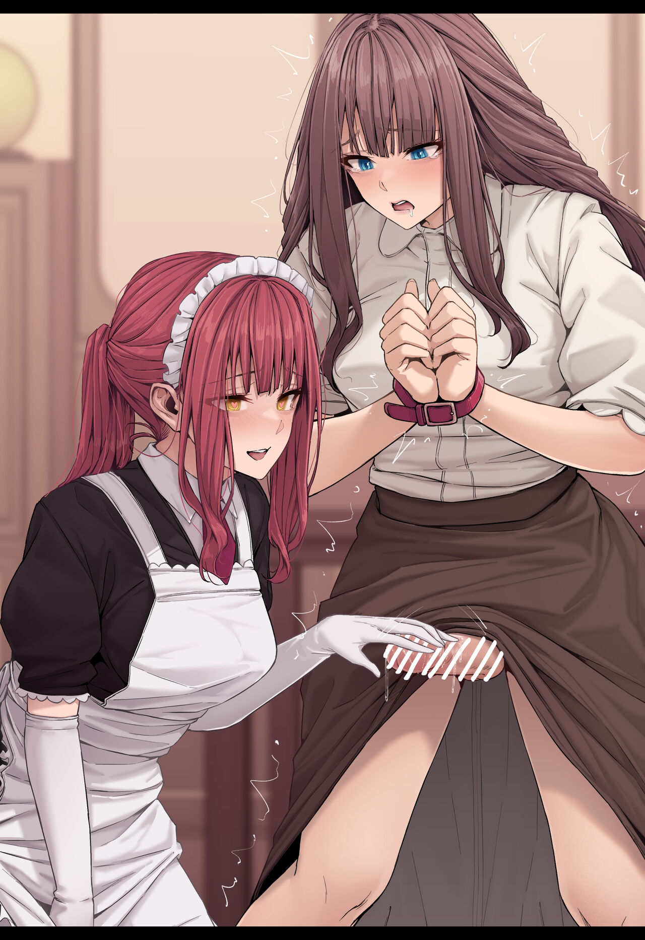 亀頭なでなでふたなりお嬢様 page 8 full