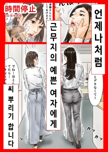 時間停止 いつものように勤め先のキレイな女性に種付けします | 언제나처럼 근무지의 예쁜 여자에게 씨 뿌리기 합니다 cover