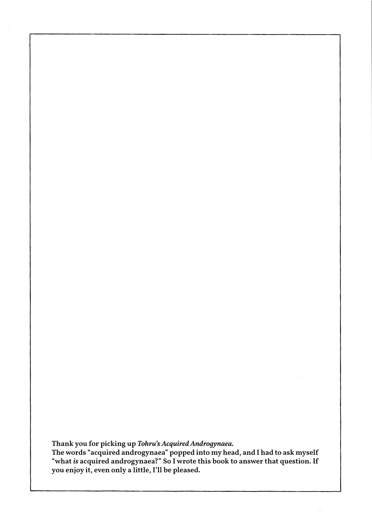 Tohru-kun wa Koutensei Otokonoko | Tohru's Acquired Androgynaea page 3 full
