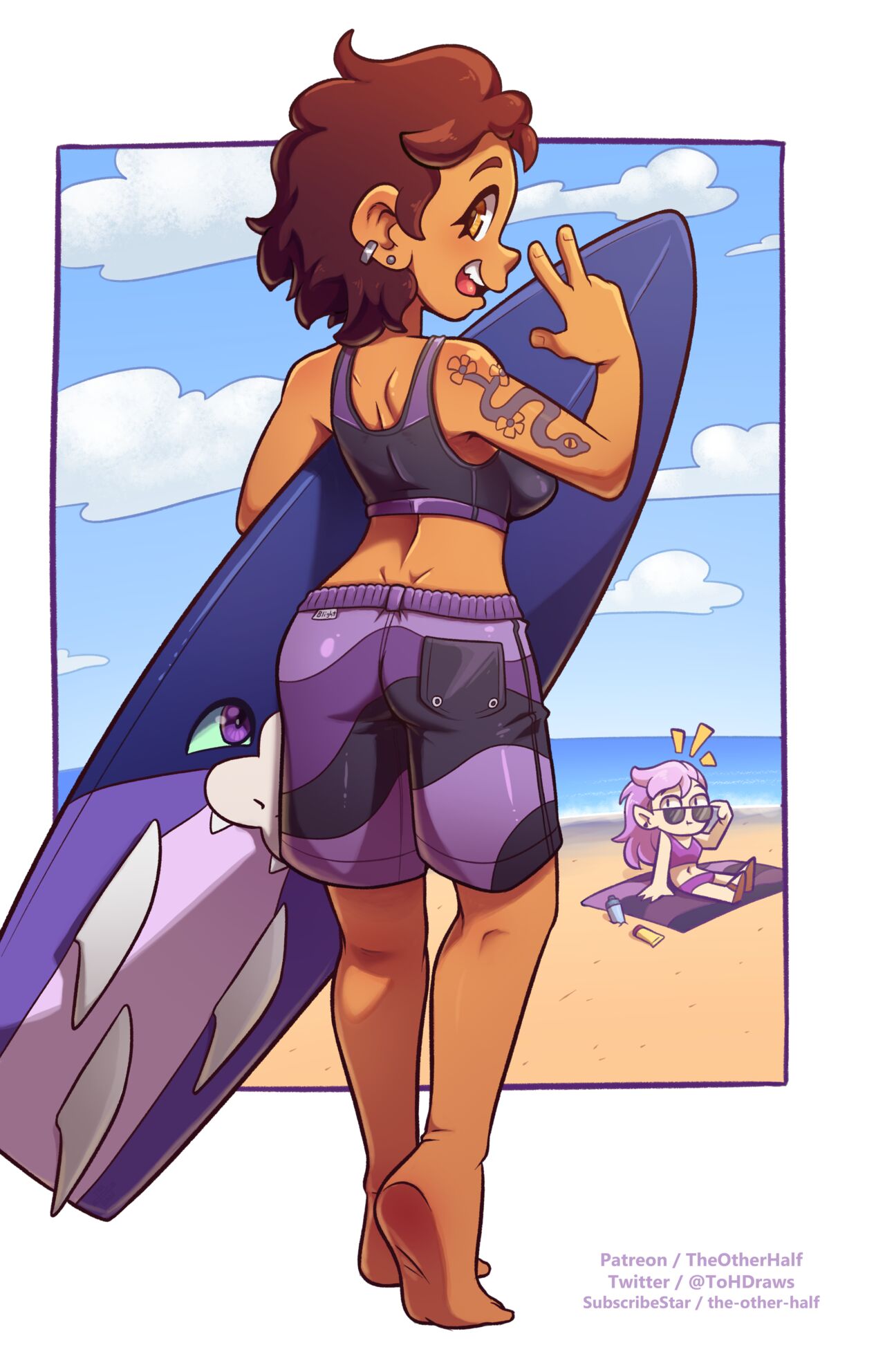 Surfer Luz &amp; Beach Amity page 1 full