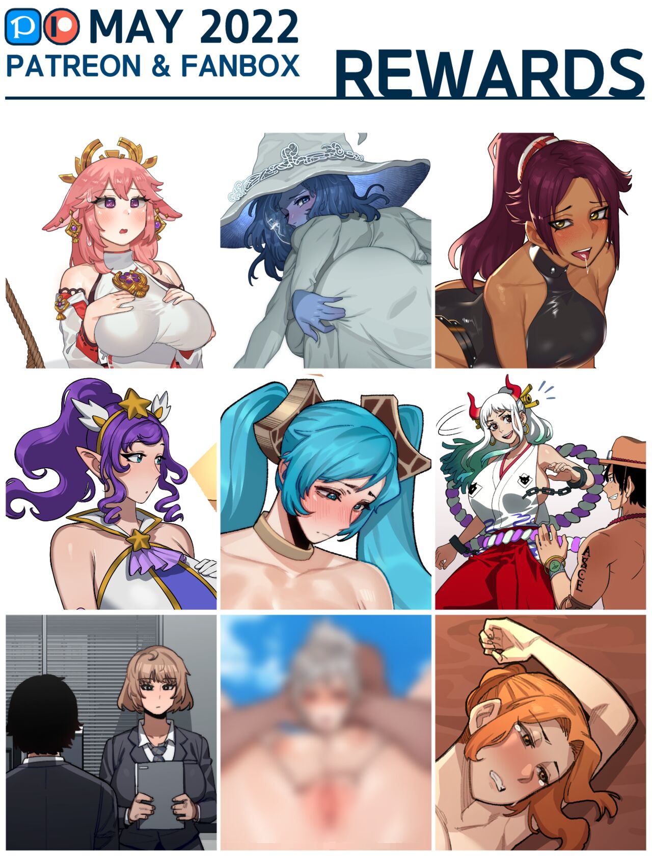 Patreon &amp; Fanbox Rewards page 1 full