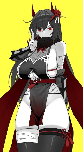 Veamos si la Kunoichi tiene algo puesto cover