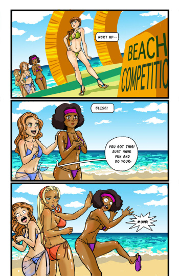 The Naked Peaches Comic: Beach cover