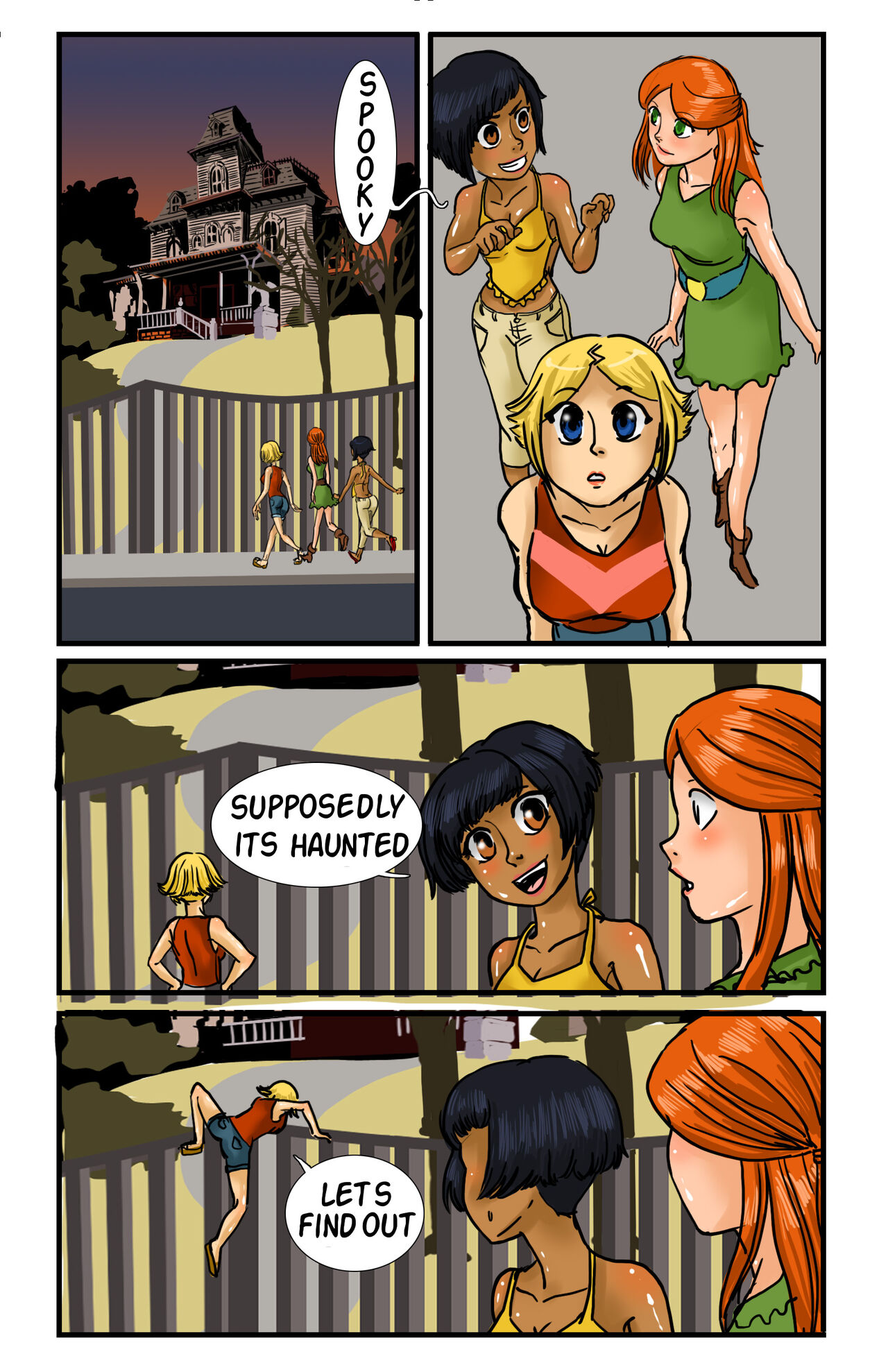 The Naked Peaches Comic: Vampirella page 1 full
