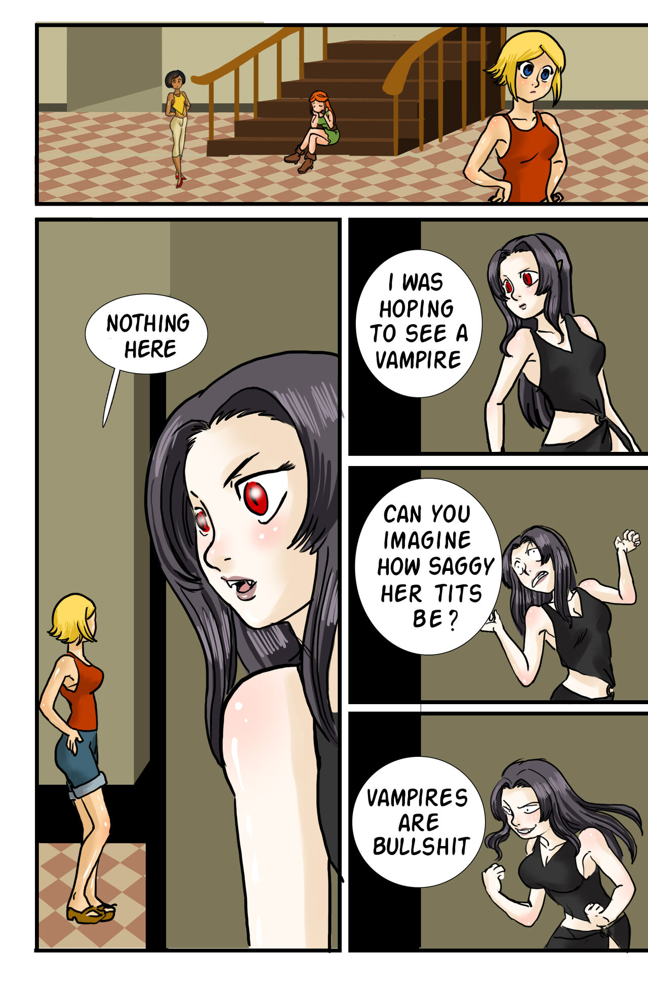 The Naked Peaches Comic: Vampirella page 2 full