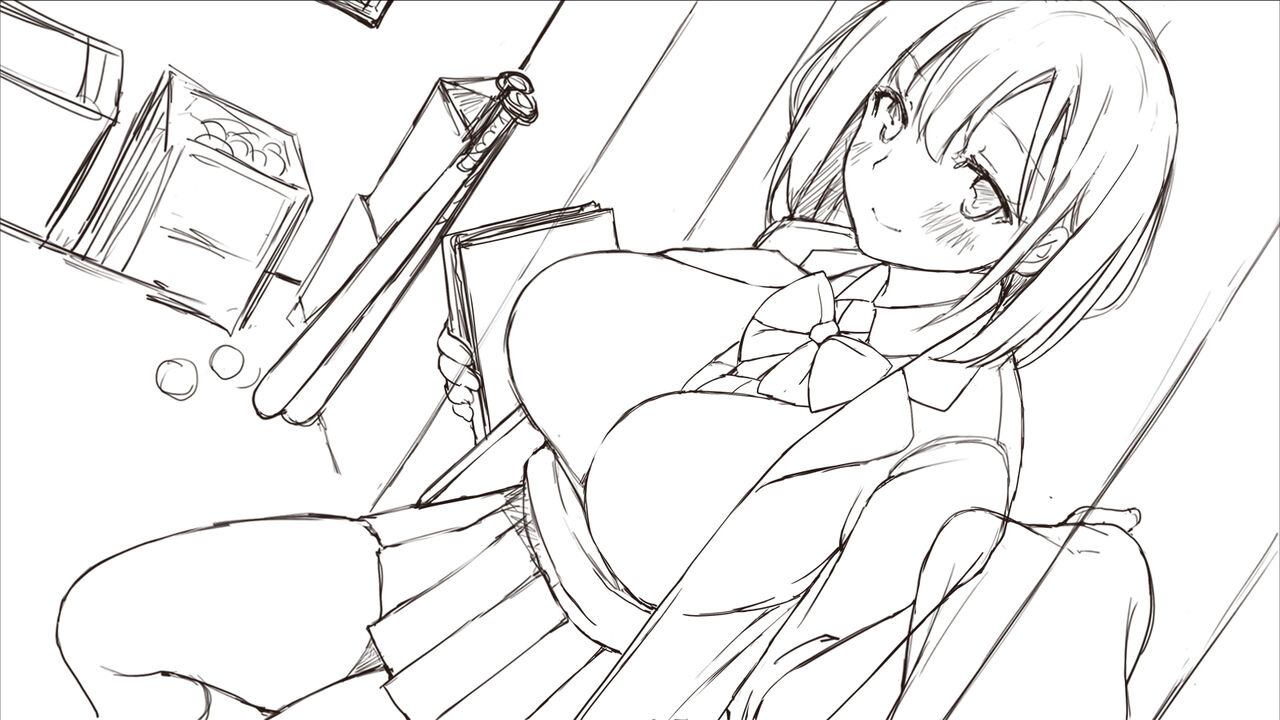 Watashi To Kareshi To Aitsu No Jijou_Rough Sketch page 8 full