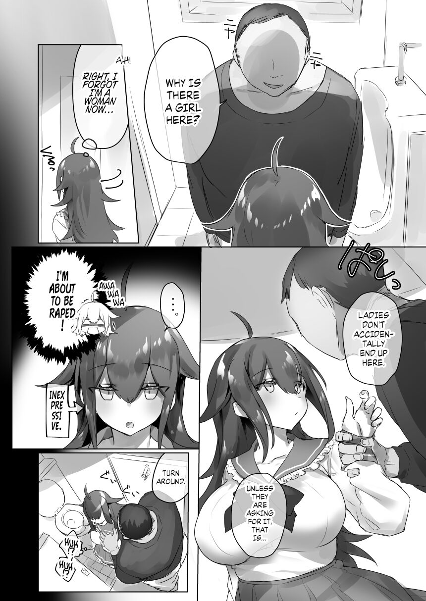 Jotaika shita Mama Machigaete Danshi Toile ni Haittara Hentai ni Tsukamatte Sex-chuu ni Hounyou suru no ga Suki ni Naru TS-ko no Hanashi page 7 full