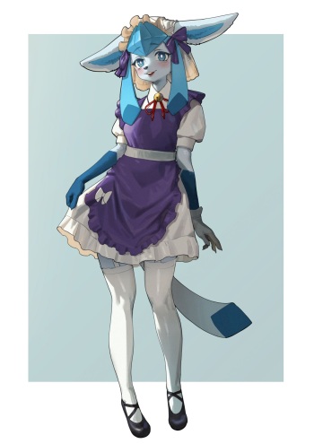 Maid Glaceon cover