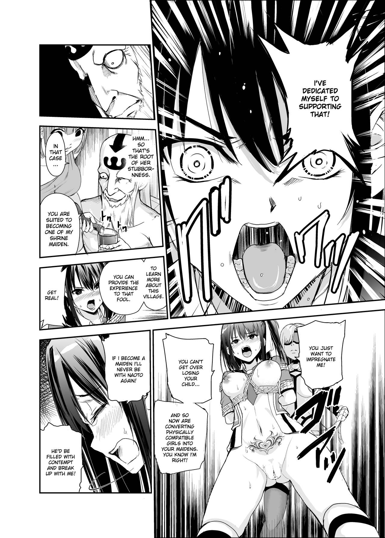 Tsuyagari Mura 5 ~Kareshi o Mamoru Tame Hikyou no Mura de Kyousei Gohoushi &amp; NTR Sex~ page 9 full