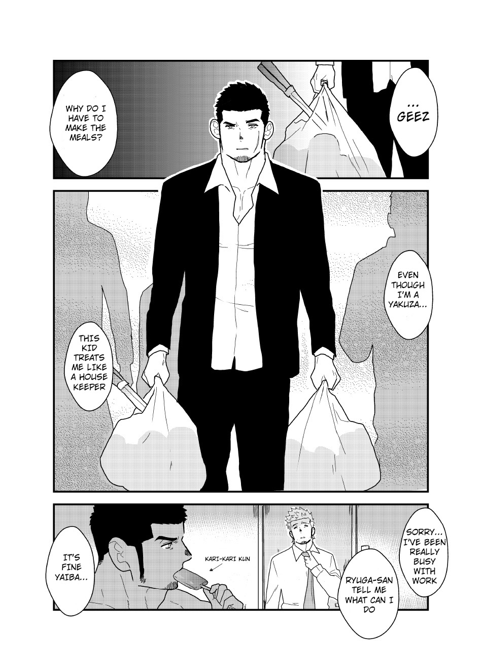 Moshimo Yakuza ga Hitori Ecchi Shiteiru Tokoro o Miraretara. | What if a Yakuza Got Caught Pleasuring Himself? page 3 full