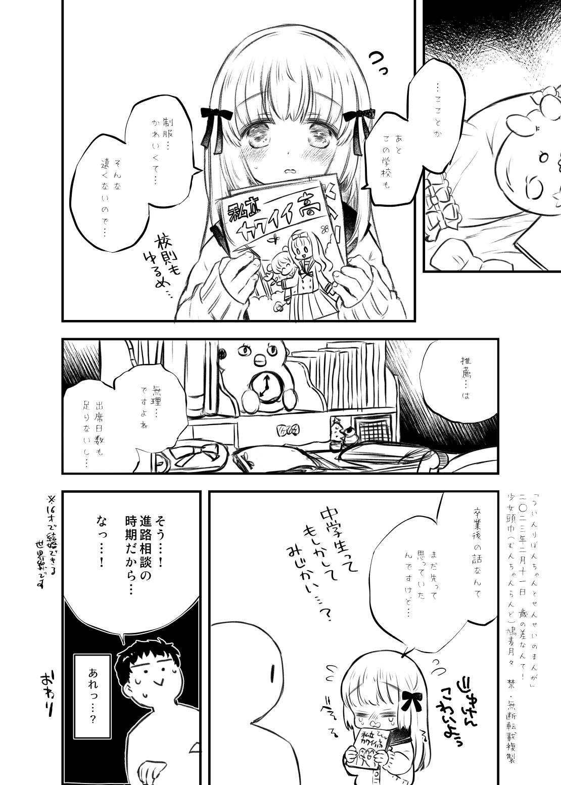 Twin Ribbon-chan to Sensei no Manga page 8 full