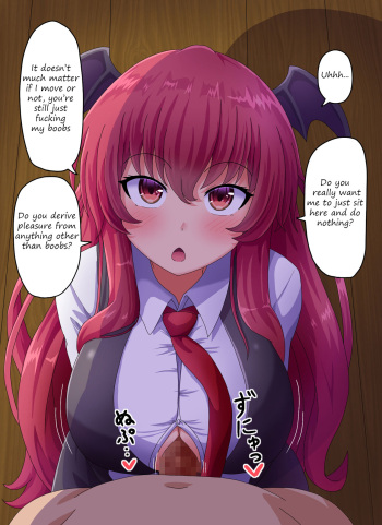 Standing paizuri with Koakuma cover