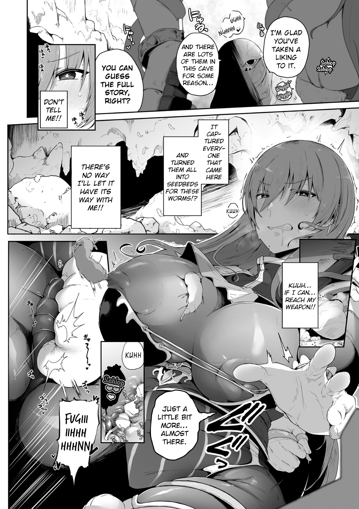 Haiboku Onna Hunter, Chuu Kan Sanran  Kukkoro Heroines Vol. 23  p141-158 page 6 full