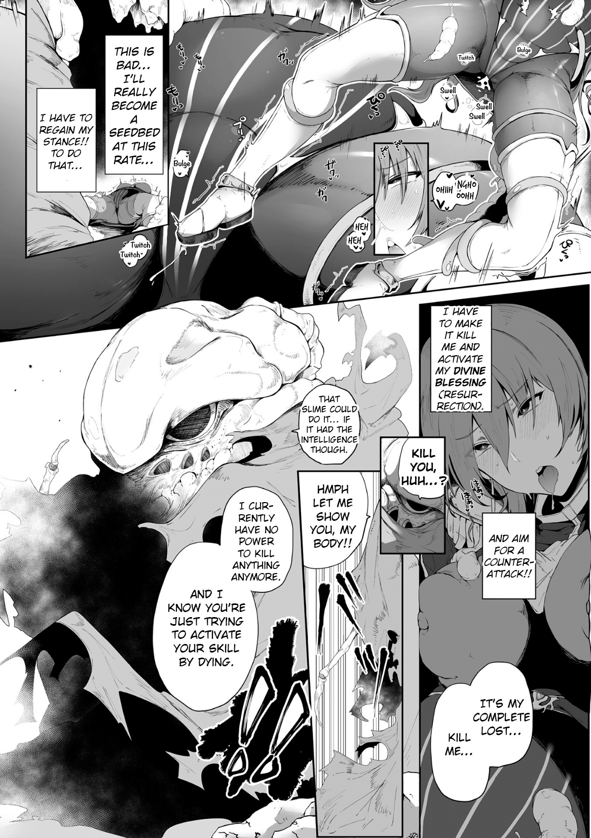 Haiboku Onna Hunter, Chuu Kan Sanran  Kukkoro Heroines Vol. 23  p141-158 page 8 full