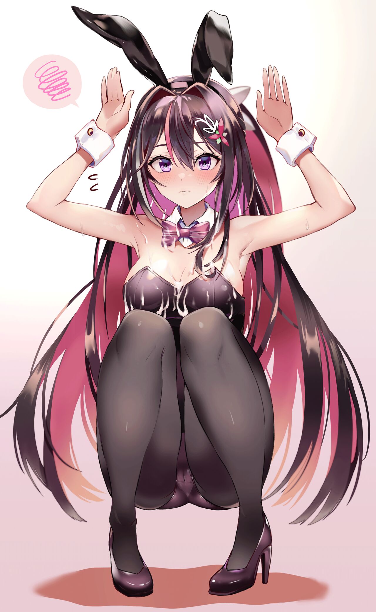 AZKi Bunny Oppai Bukkake page 3 full